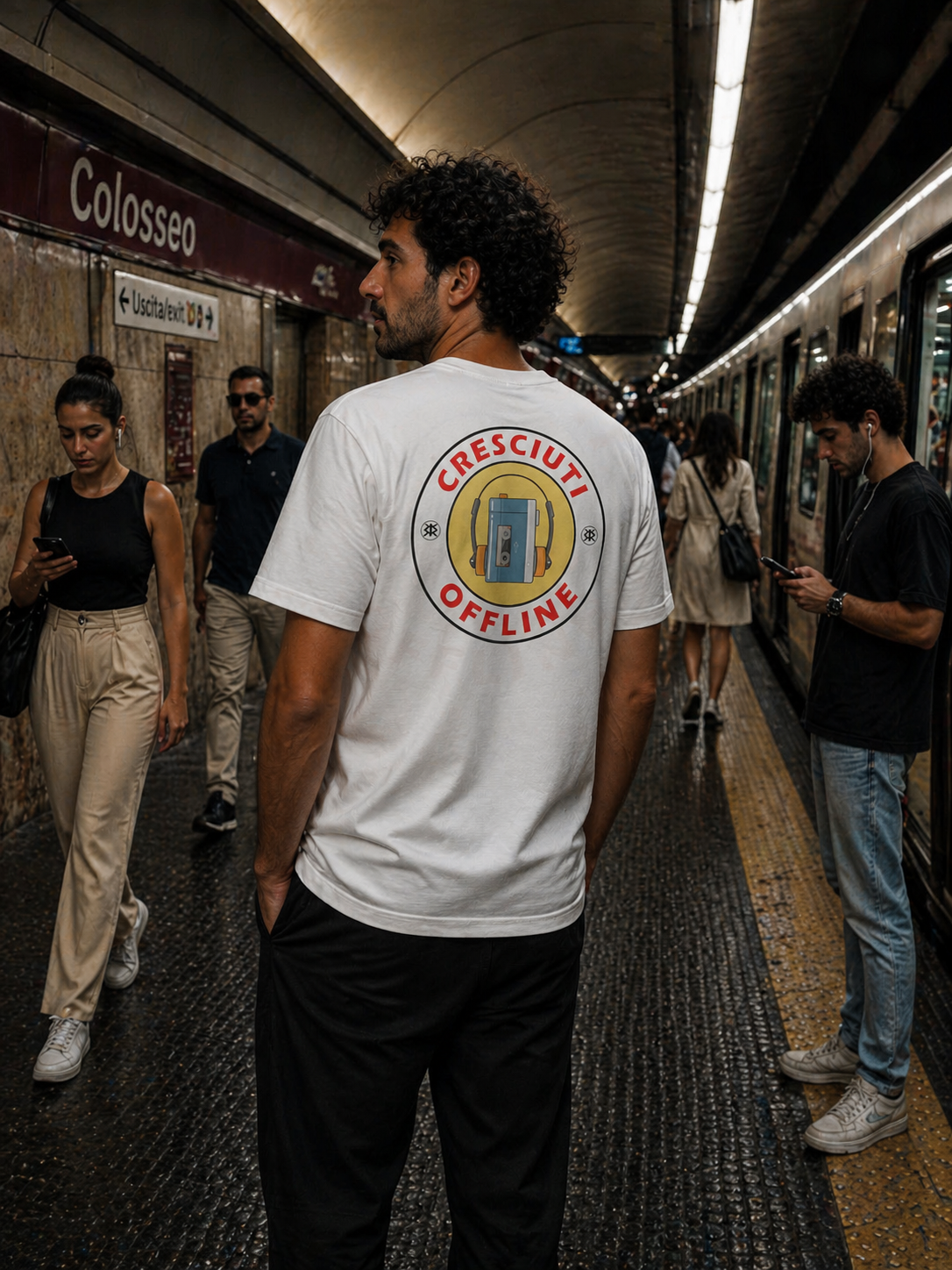 T-SHIRT - T-SHIRT CRESCIUTI OFFLINE WALKMAN