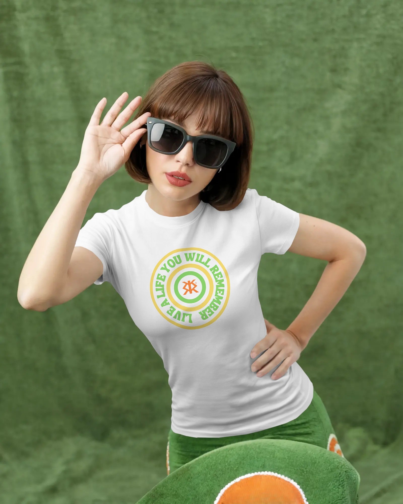 DONNA - T-SHIRT DONNA LIVE A LIFE WILL YOU REMEMBER